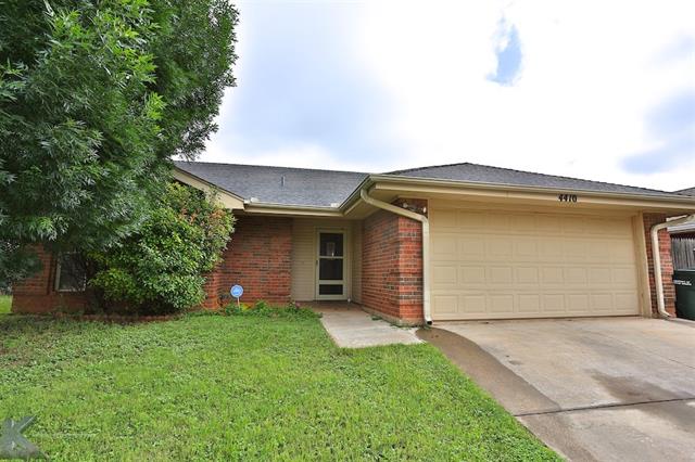 For Sale: 4410 Bob O Link Dr Abilene, TX 79606