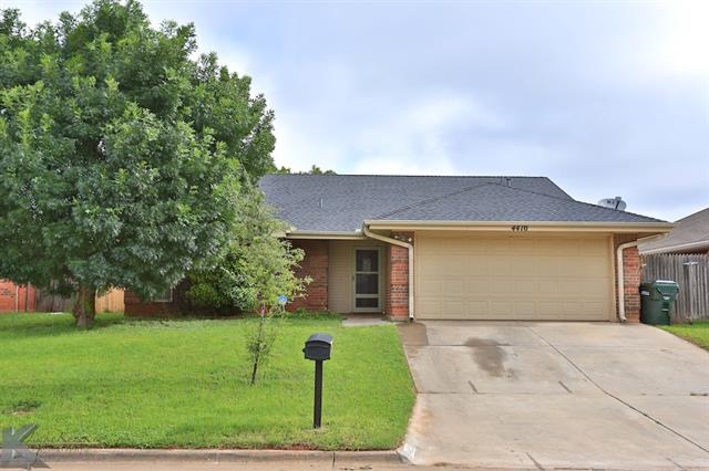 For Sale: 4410 Bob O Link Dr Abilene, TX 79606