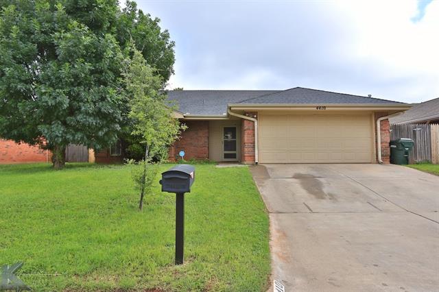 For Sale: 4410 Bob O Link Dr Abilene, TX 79606