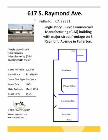 617 S Raymond Avenue, Fullerton, CA 92860