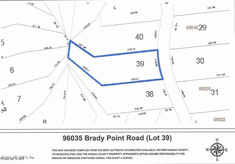 LOT 39 BRADY POINT RD, Fernandina Beach, FL 32034