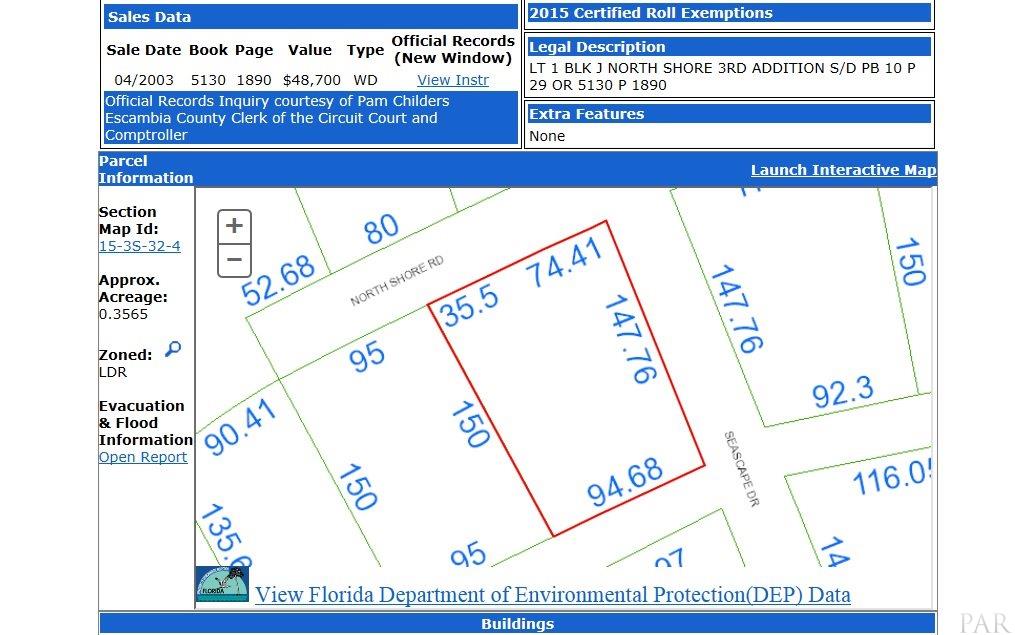 5400 NORTH SHORE RD, Pensacola, FL 32507