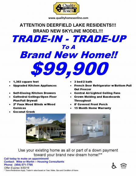 Deerfield Lake4541 NW 69th Ct., #H8Coconut Creek, FL 33073