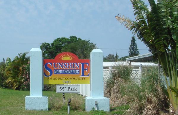 Sunshine Mobile Home Park&Sales 7403 46th Avenue NorthSaint Petersburg, FL 33709