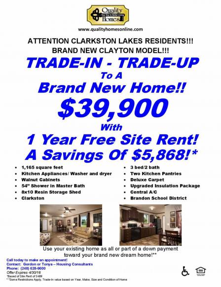 Clarkston Lakes 4534 IvyClarkston, MI 48348
