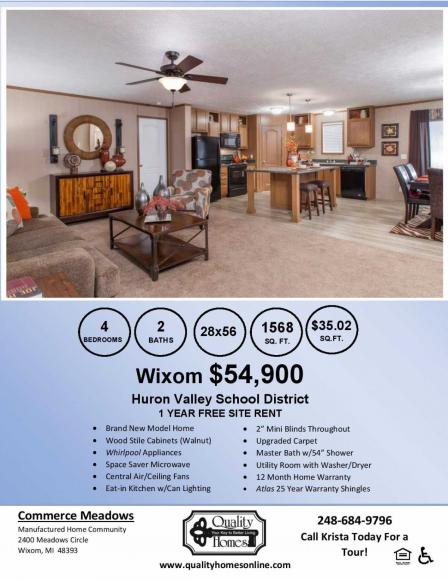 Commerce Meadows 418 BayberryWixom, MI 48393