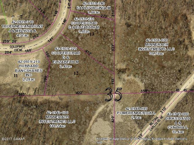 Lot 12 &amp; 13, Blk 2 Goldfinch Circle, Miltona, MN 56354