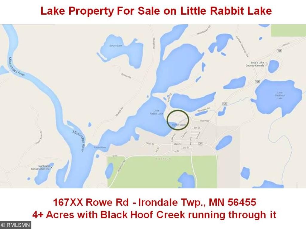 167XX Rowe Road, Irondale Twp, MN 56455
