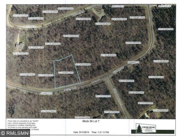 Blk 34 Lot 7 Summer Drive, Breezy Point, MN 56472