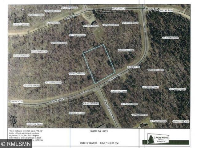 Blk 34 Lot 9 Summer Drive, Breezy Point, MN 56472