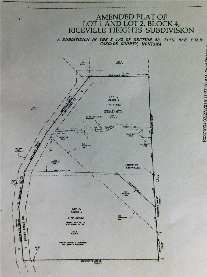Lot 2A Block 45.1 acres, Outside Area - Northeast, MT 59412