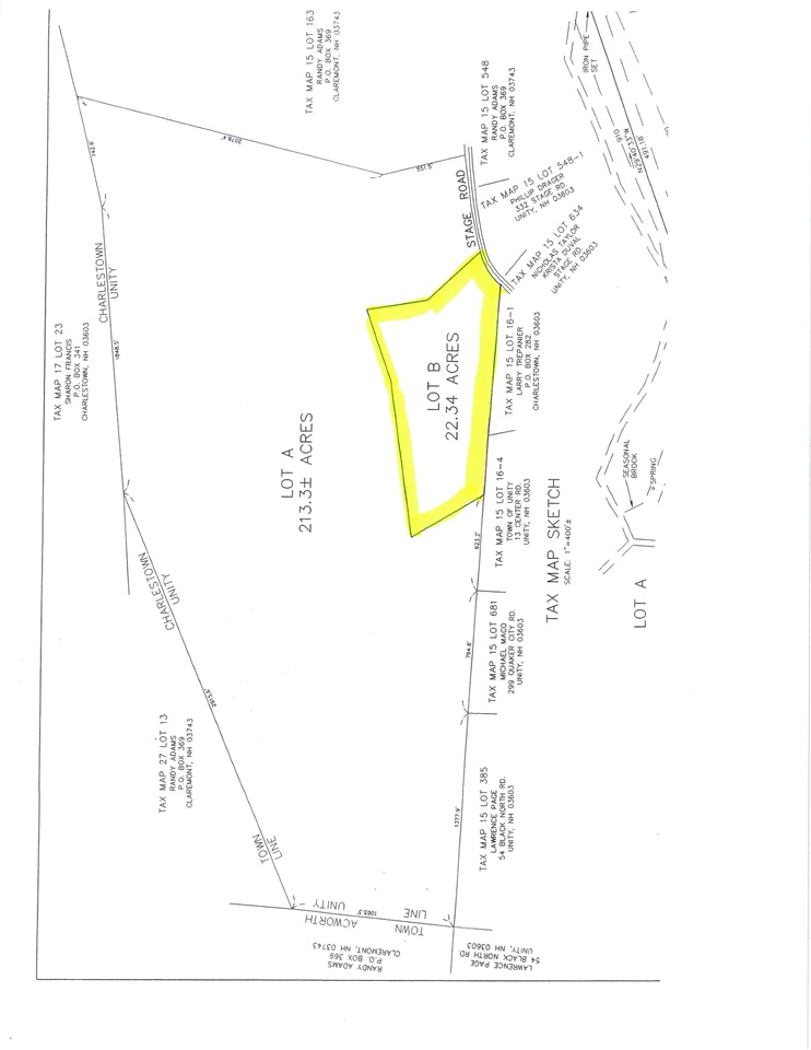 0 Stage Road, Unity, NH 03743