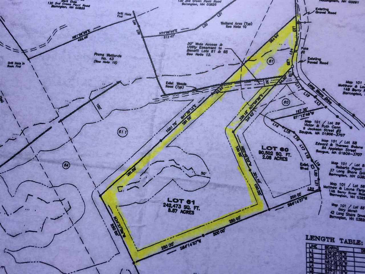 Lot 61 Long Shore Drive, Barrington, NH 03825