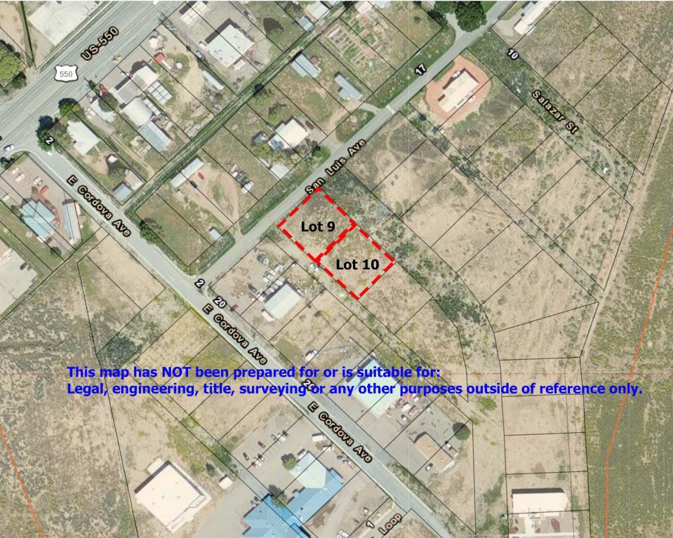 San Luis Ave. Block J Lot 9 &amp;, Cuba, NM 87013