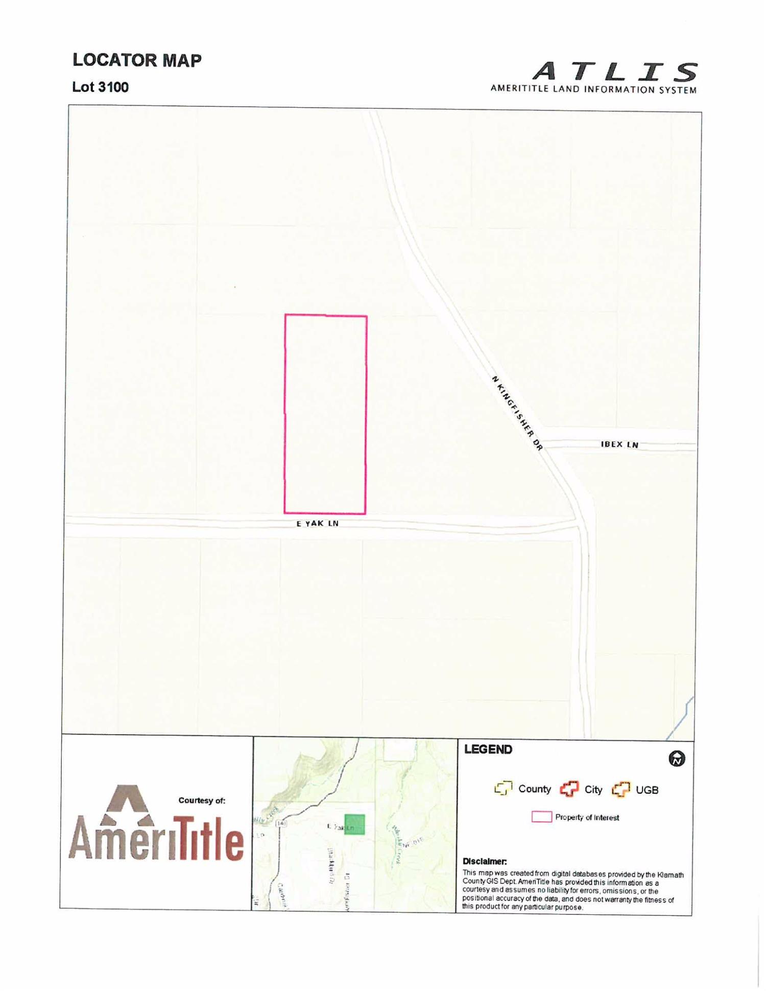 0 E Yak Lot 3 Lane, Bonanza, OR 97623