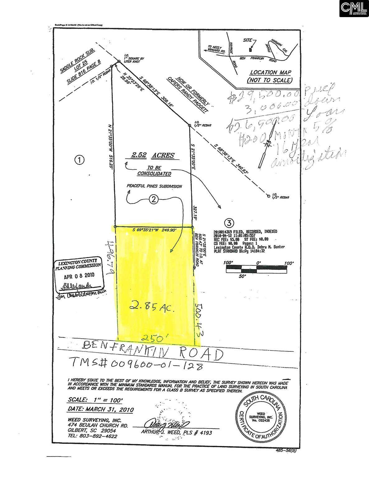 Ben Franklin Road, Gilbert, SC 29054