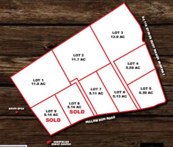 Lot 2 Willow Run Rd. in Longmeadow, Aiken, SC 29801