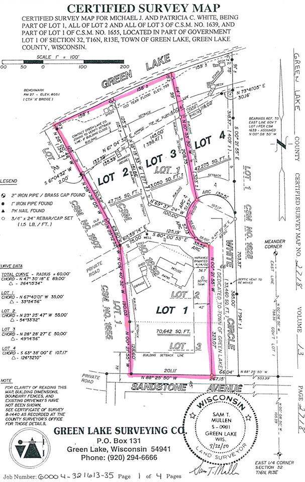 W1740 Sandstone Ave, Green Lake, WI 54941