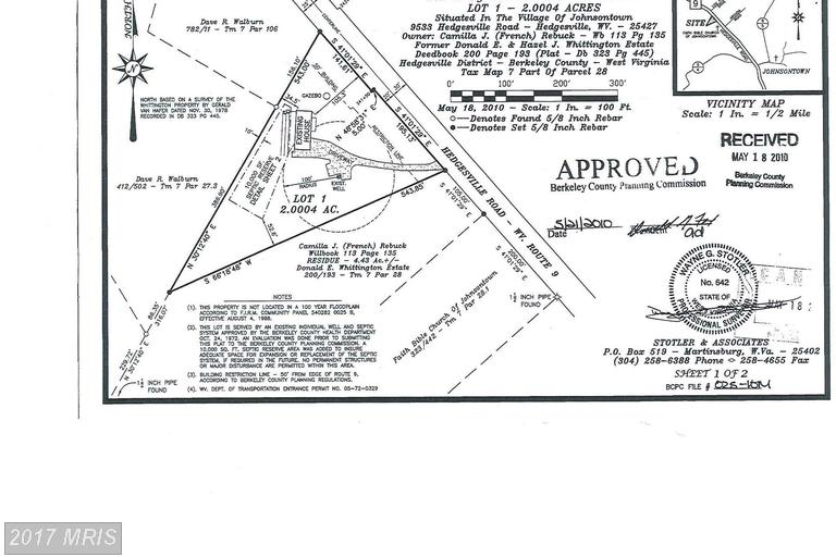 HEDGESVILLE ROAD, Hedgesville, WV 25427